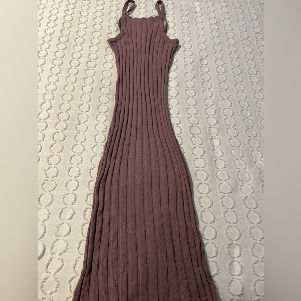 Purple Zara midi dress